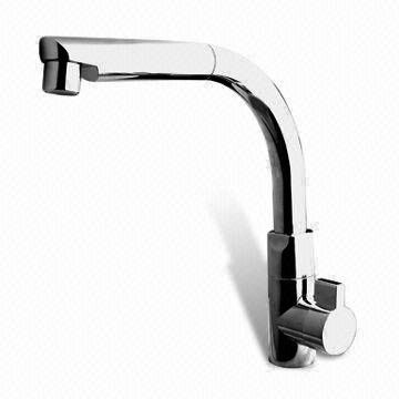 Full Chromed Plastic Kitchen Tap Faucet For Table Top Mount