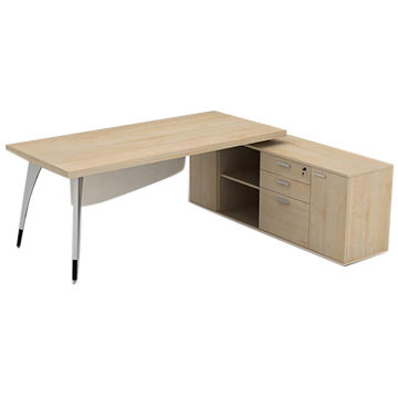 China New Design L Shaped Wooden Office Desk From Liuzhou
