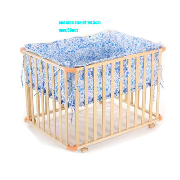 wooden baby play yard