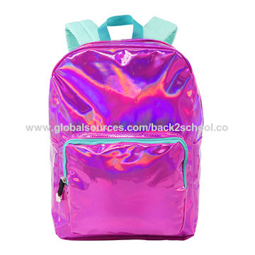 pink iridescent backpack