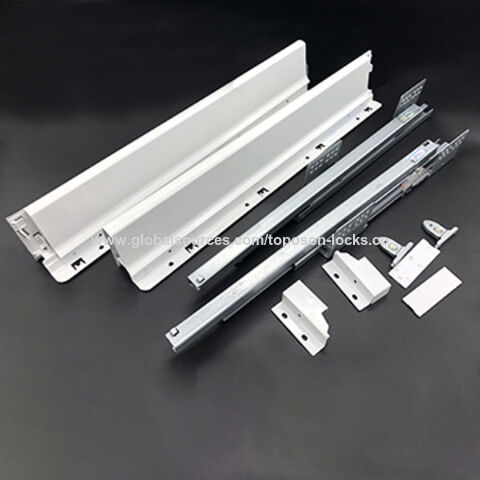 China Drawer Metal Box Soft Close Slides From Dongguan Wholesaler