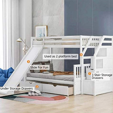 Kids Bedroom Furniture Children Bed, Used Bunk Beds With Storage