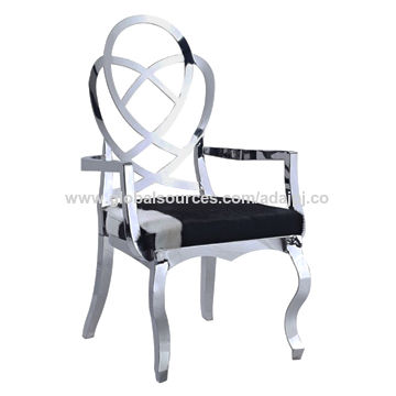 Metal Dining Chair Made Of Stainless Steel And Fabric Customized Sizes And Colors Are Available Global Sources