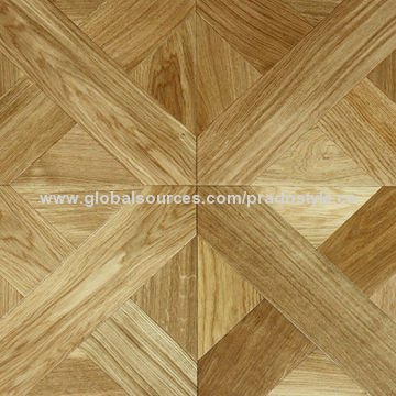 Oak Parquet Wooden Flooring Sized 450x450x15mm Aluminum Oxide