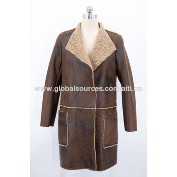 suede fur jacket womens