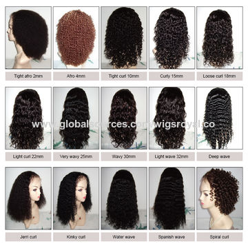 Human Hair Lace Front Wig Light Yaki Texture For African American