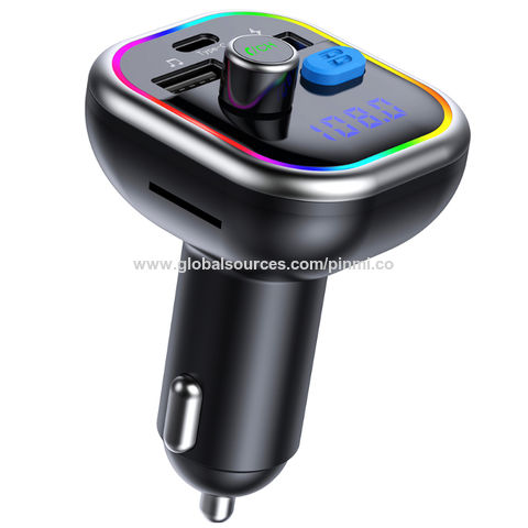 Natuur Konijn zoete smaak China AGETUNR T49C Type-C car charger bluetooth fm transmitter bass boost  mp3 player 8 color light black on Global Sources,Type C quick charger,bass  boost car mp3 player,car audio mp3 player