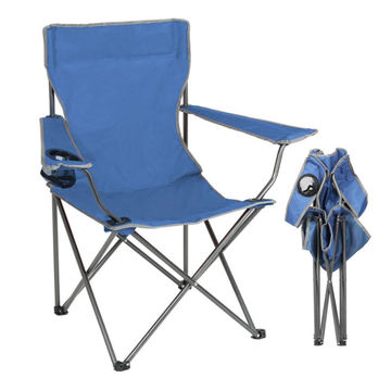 folding camping chair with cup holder