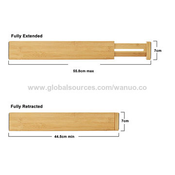 China Bamboo Expendable Drawer Dividers From Shanghai Exporter