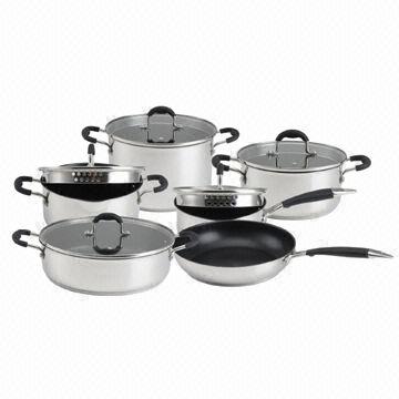 Stainless Steel Cookware Set Flat Gl Lid With Strainer Global China Stainless Steel Cookware Set Flat Gl Lid With Strainer