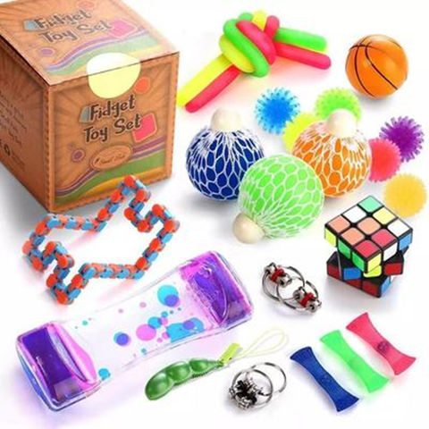 China Fidget Toys Set 2021 Best Selling Sensory 25pcs Pop It Stress ...