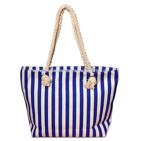 beach tote with rope handles