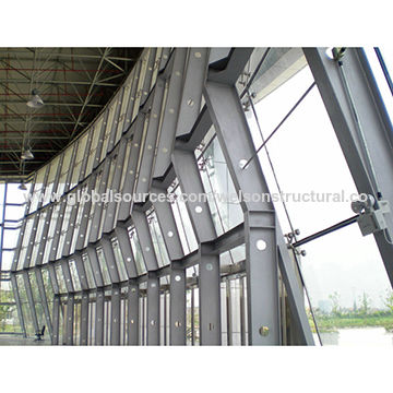 Steel curtain wall, galvanized surface, ISO verified manufacturer ...