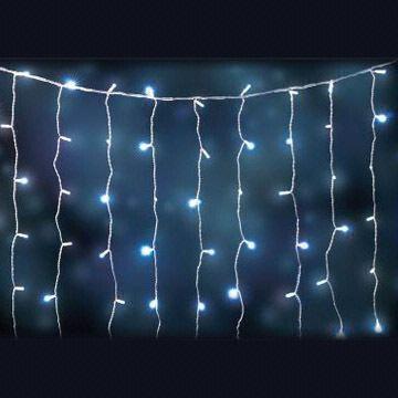 200 led solar powered curtain lights