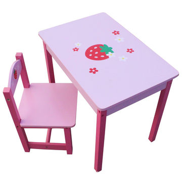 wooden study table and chair for kids