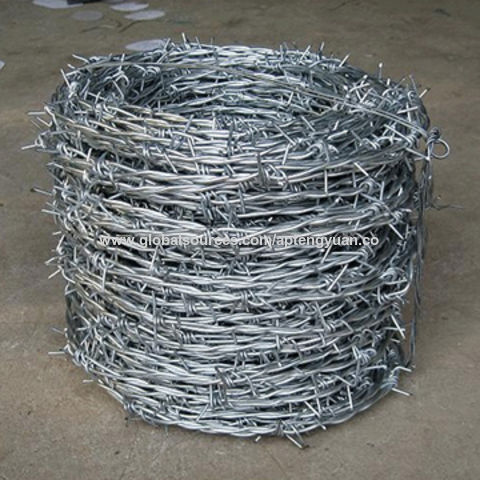 galvanized barbed wire