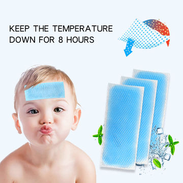 EasYeah Baby Cool Pads for Kids Fever Discomfort, Instant Cooling Patch,  Pack of 16