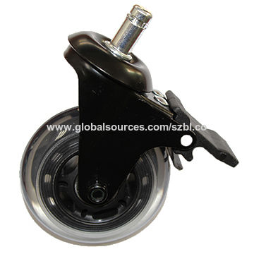 Rubber 3 Inch Rollerblade Style Office Chair Caster Wheel