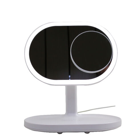 China Led Makeup Mirror With Wireless, Vanity Mirror With Lights And Desk Bluetooth