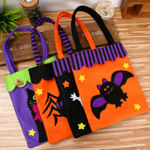 China Nuevos bolsos del caramelo de las bolsas de asas de las decoraciones  de Halloween de los regalos del partido del niño de la moda con el bolso  del Non-Woven de la