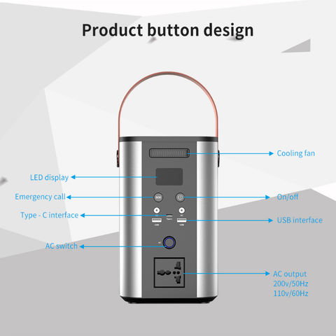 China 75000mAh/300Wh Portable power Packs source with AC USB QC DC ...