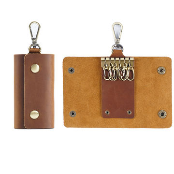 genuine leather key pouch