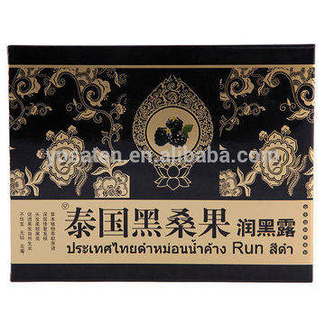 100 Natural Plant Hair Black Shampoo Thai Herbal Harmless Black