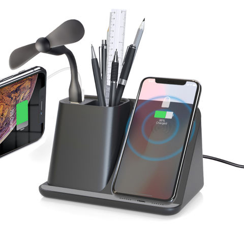 China Pen Holder Wireless Charger 5W 10W With TYPE C Custom Logo ...