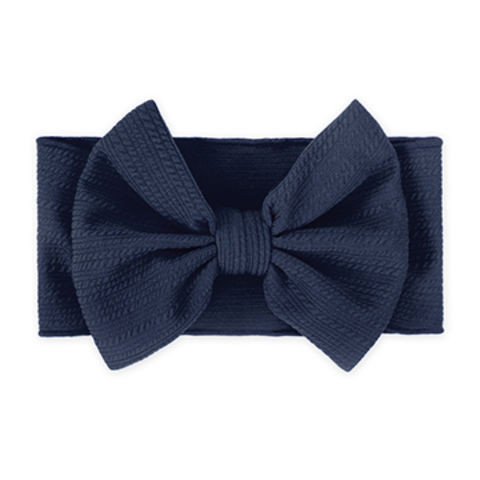 blue ribbon headband