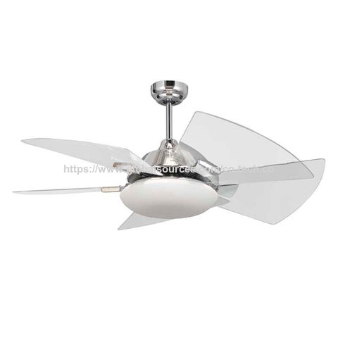 China Modern Ceiling Fan 48 Inch With 3 Transparente Plastic
