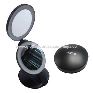 China Lighted Makeup Mirrors With Led, Lighted Magnifying Mirrors 10x
