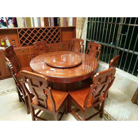 Dining Furniture Table Chair, Large Round Wooden Dining Table And Chairs