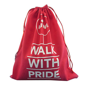 shoe dust bag with drawstring