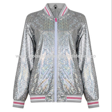 shiny bomber jacket