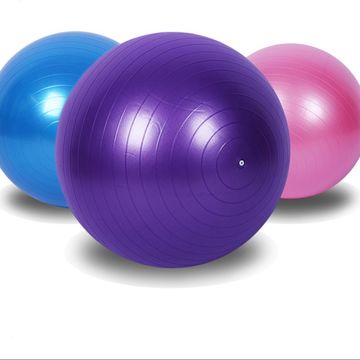 China 55CM 65 CM PVC Fitness Pilates Ball Customized Color Balance Exercise Ball on Sources,yoga balance ball,Pvc ball yoga,anti burst yoga ball exercise