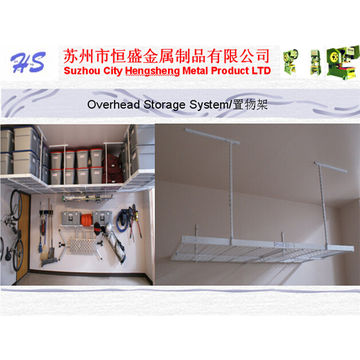 Metal Garage Storage Ceiling Rack For Warehouse High