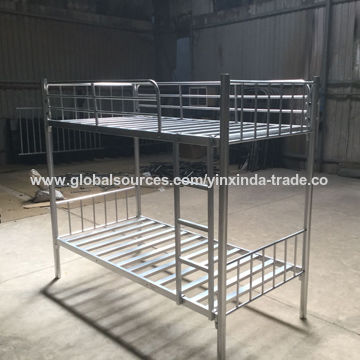 China Detachable Bunk Bed Wholesale Bed Frames Silver