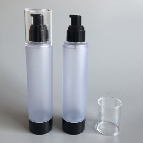 Download China 4oz As Matte Clear Black Airless Pump Bottle On Global Sources 120ml Matte Cosmetic Creams Packaging