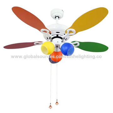 42 56 Led Ceiling Fan With Light 4 Color Blades Reversed Decoration Ce Ul Global Sources - Colorful Ceiling Fan With 4 Lights