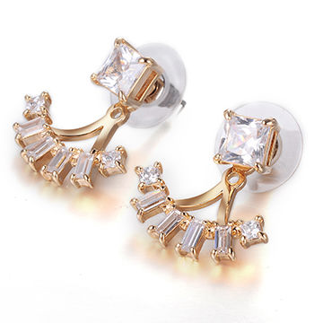 China Shiny Multipurpose Earring White Stone Stud Earri From China Shiny Multipurpose Earring White Stone Stud Earri