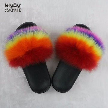 raccoon fur slides wholesale