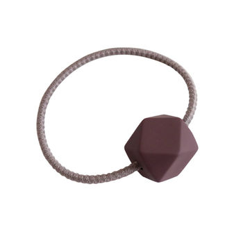 China Fashion Geometric Pearls Hair Tie Rope Acrylic Beads Elastic