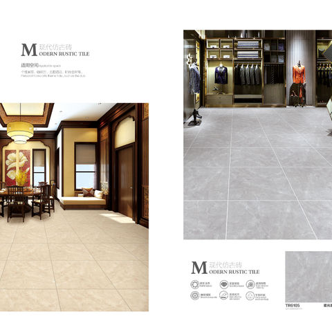 China 600*600mm Glazed porcelain floor tile with grey color anti slip ...
