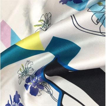 custom printed silk fabric