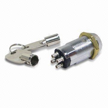 Key Switch Lock with Flat type 4 Keys Terminal Using Five-Disc Tumbler ...