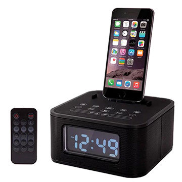 Bluetooth Alarm Clock Radio With Docking Station For Iphone Stereo Sound Speaker Global Sources