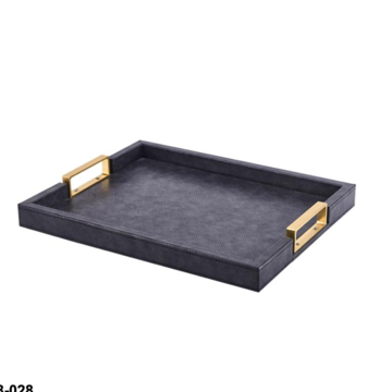 China High Quality Pu Leather Trays, Leather Serving Trays