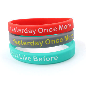 China Silicone Bracelets From Dongguan Manufacturer China Silicone Bracelets Customized Logo Wristbands Debossed Embossed Rubber
