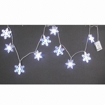 10ct Small Snowflake Light String With 2aa Batteries Operated China 10ct Small Snowflake Light String With 2aa Batteries Operated