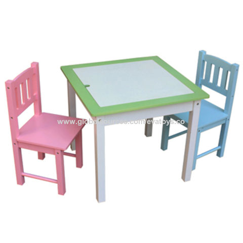 Baby Toys Montessori Wooden Table And Chair Set